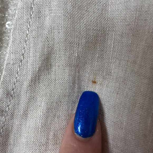 Chico's jacket shirt 2 piece set sz L / 16 100% linen beige tan blazer‎ jacket - Picture 4 of 10